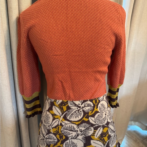 Anthropology Lia Molly Wool Blend Mixed Media Kisslock Coin Purse Cardigan - Picture 8 of 16